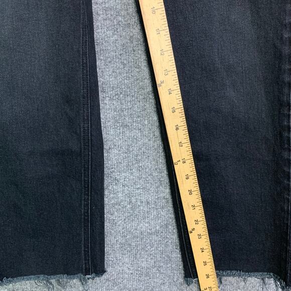 Frank and Eileen $328 Monaghan Mom Jean Black Denim Size 25 MADE IN USA - Picture 8 of 13